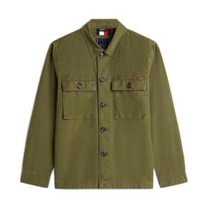 Tommy Hilfiger Textured Washed Sateen Utility Shirt Jacket